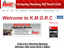 Tablet Screenshot of kempseyoffroadracing.net